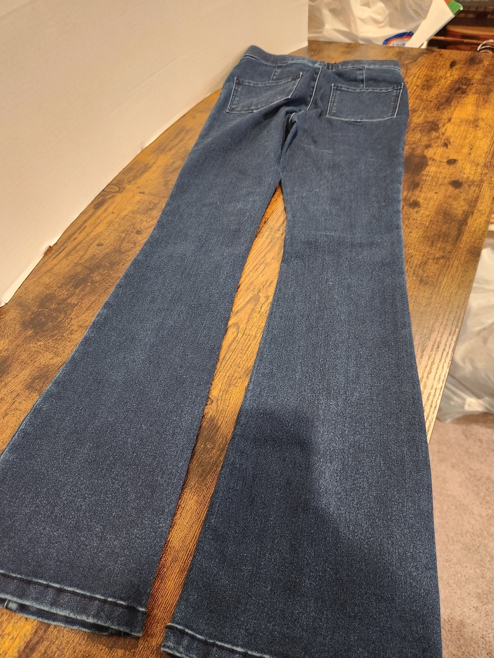 No Boundaries Dark Wash Flared Denim Jeans - Blue (661) - Picture 2 of 7